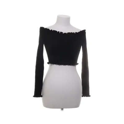 Crop top (Black) from FB Sister Knitwear Elastane, Polyamide, Viscose