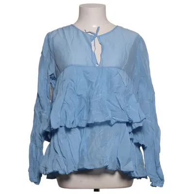 Blus (Blå) från Free People Bomull, Silke