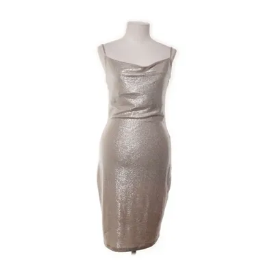 Kjole (Guld, Sølv) fra Gina Tricot Elastan, Polyester