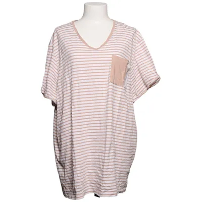 T-shirt (Beige, Vit) från Ulla Popken Bomull