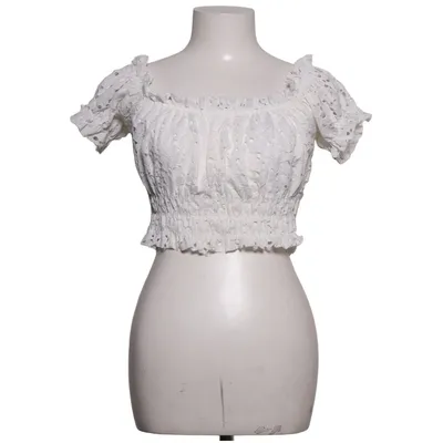 Crop top (Wit) van Gina Tricot Elastaan, Polyamide