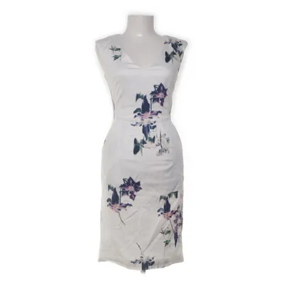 Jurk (Wit, Meerkleurig) van French Connection Katoen, Elastaan, Polyester