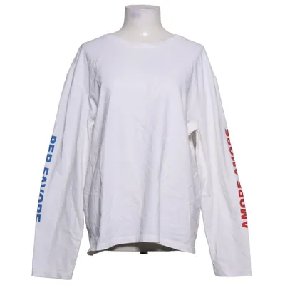 Langærmet t-shirt (Hvid, Blå, Rød) fra Amore Økologisk bomuld