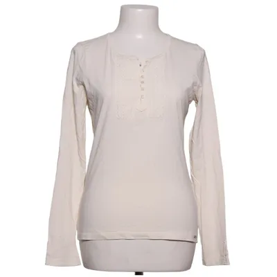 Henley T-shirt (Beige) fra ESPRIT Bomuld