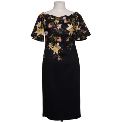 Dress (Black, Multicolored) from True Violet Elastane, Polyester