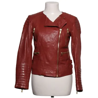 Veste de motard (Rouge) de Primeboots Cuir, Polyester