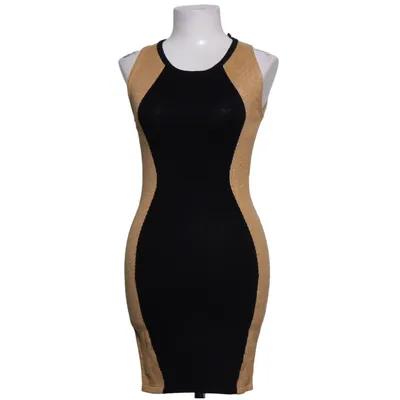 Kleid (Schwarz, Gold) von Jealous Tomato Metallfaser, Polyamid, Viskose