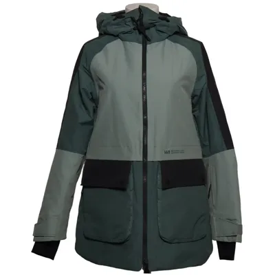 Skijakke (Grøn, Grå, Sort) fra Warp Nylon, Polyester