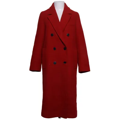 Coat (Red) from Mixxo Acrylic, Cotton, Polyamide, Polyester, Viscose, Wool