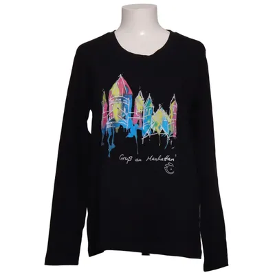 Långärmad t-shirt (Svart, Flerfärgad) från Anja Gockel London Bomull, Elastan