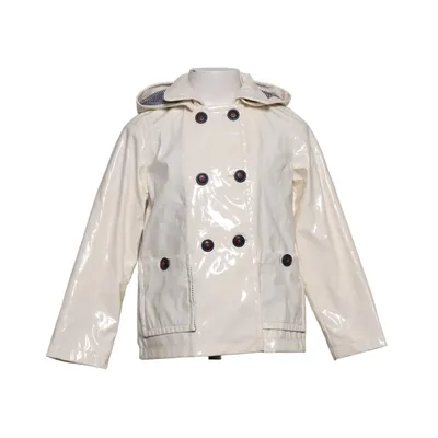 Rain jacket (White) from Petit Bateau Cotton, Polyamide, Polyester