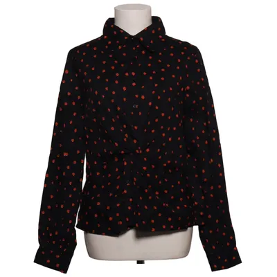 Blouse (Zwart, Rood) van Glamorous Curve Katoen, Elastaan