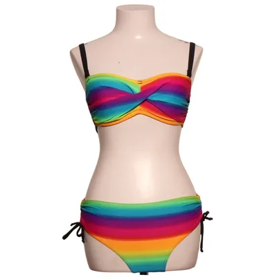 Bikini (Multicolore, Rose) de Wiki Élasthane, Polyester