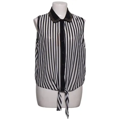 Top (Sort, Hvid) fra Derek Heart Polyester, Silke