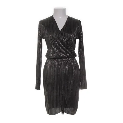Wrap dress (Black, Silver) from Edge Street
