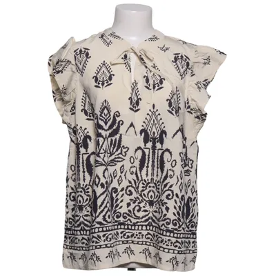 Top (Beige, Sort) fra Zizzi Polyamid, Viscose