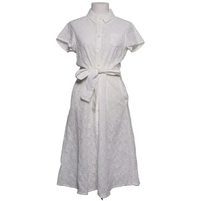 Shirt dress (White) from Milook Cotton