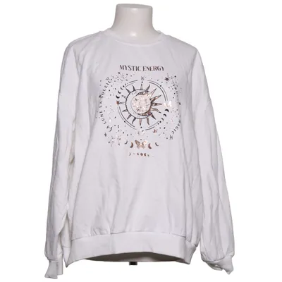 Sweatshirt (White) from DeFacto Woman Cotton, Polyester