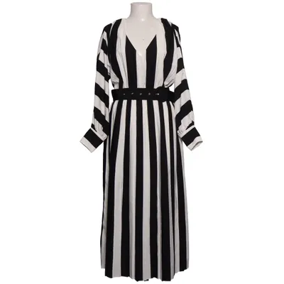 Maxikleid (Schwarz, Weiß) von Uterqüe Baumwolle, Polyester