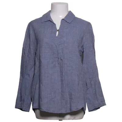 Blouse (Blue) from Ellen Tracy Cotton, Linen