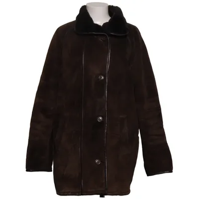 Shearling jacket (Brown, Black) from SAKI Leather Acrylic, Leather