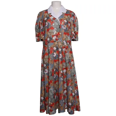 Dress (Red, Green, Multicolored)
