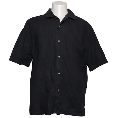 Short sleeve shirt (Gray) from Pull & Bear Cotton, Linen