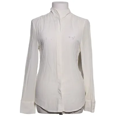 Blouse (Wit) van Brigitte von Boch Katoen, Elastaan, Zijde