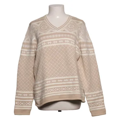 Sweater (Beige, White) from St. John's Bay Cotton, Polyamide, Rabbit fur, Wool