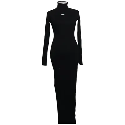 Poloklänning (Svart) från LXA Elastan, Ekologisk bomull