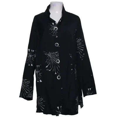 Strickjacke (Schwarz) von Evelin Brandt Acetat, Polyamid, Polyester