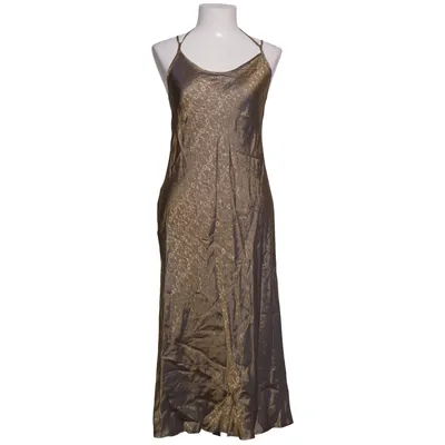 Robe longue (Marron, Or) de Cora Kemperman Acétate, Viscose