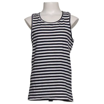 Tank Top (Blue, White) from Yigga Cotton, Elastane