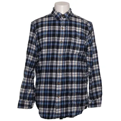 Flanellen overhemd (Blauw, Wit, Zwart) van Chaps Katoen