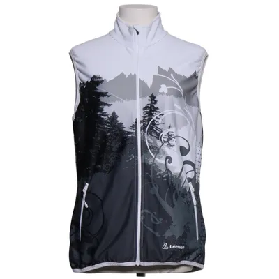 Outer vest (Black, White, Gray) from Löffler Elastane, Polyester