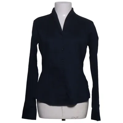 Shirt (Blauw) van Eterna Katoen, Elastaan