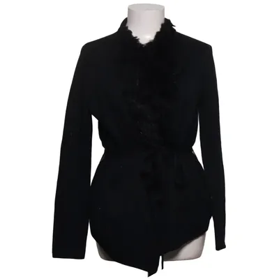 Cardigan (Sort) fra Marc Aurel Akryl, Kaninpels, Uld