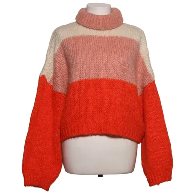 Polotröja (Rosa, Vit, Röd) från Dilvin Knit Akryl, Mohair, Polyester, Ull