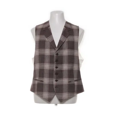 Kostuumgilet (Bruin) van Suitsupply Katoen, Linnen, Zijde
