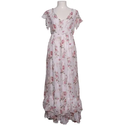 Maxi jurk (Wit, Roze, Groen) van Susy Mix Elastaan, Zijde, Viscose