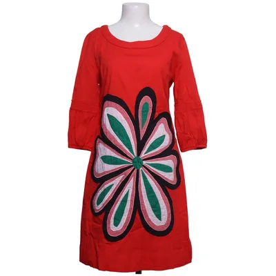Dress (Red, Multicolored) from Almatrichi Cotton, Elastane