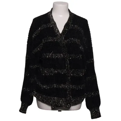 Cardigan (Sort, Sølv) fra 2xtremz Metallfiber, Polyester