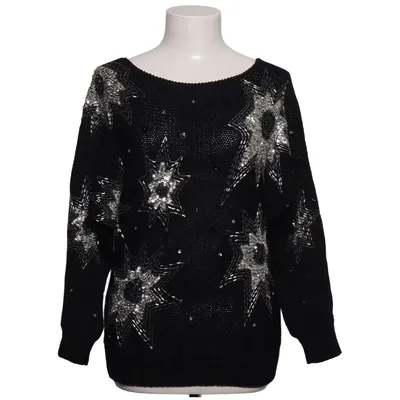 Tröja (Svart, Silverfärgad) från Flannel Akryl, Viskos, Ull