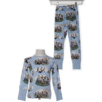 Set (Groen, Blauw, Meerkleurig) van Polarn O. Pyret Katoen, Elastaan