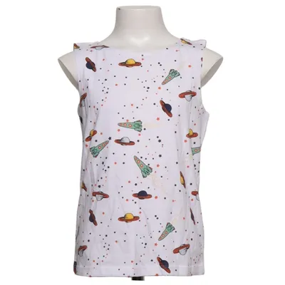 Tanktop  (Hvid, Flerfarvet) fra Minimarket Økologisk bomuld