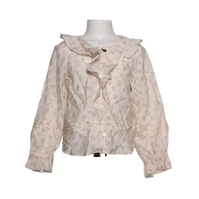 Bluse (Weiß, Pink, Braun) von Zara Lyocell, Polyester