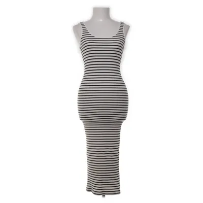 Maxi jurk (Wit, Zwart) van H&M Polyester, Elastaan, Katoen