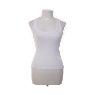 Tank Top (White) from Zara Cotton, Elastane