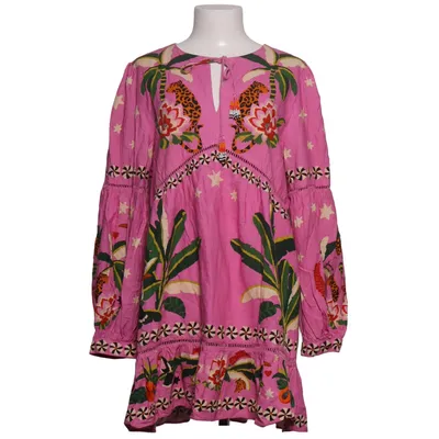 Dress (Pink, Multicolored) from Farm Rio Linen, Viscose