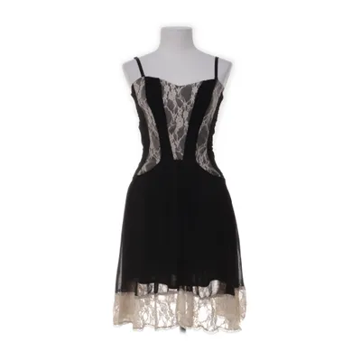 Jurk (Zwart, Beige) van Cotton Club Polyester